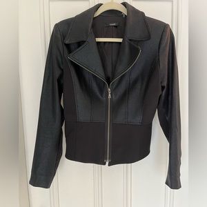 Tahari Vegan Moto Jacket Size 8